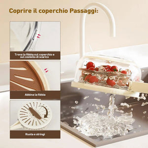 Scolapasta da cucina 3 in 1