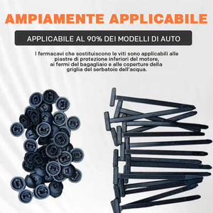 Fibbia universale per fascette stringicavo in nylon