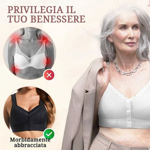 Nuovo reggiseno traspirante elastico con chiusura frontale per anziani