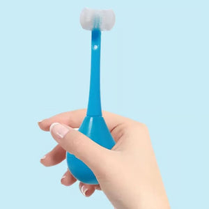 Spazzolino da denti per bambini a tre lati