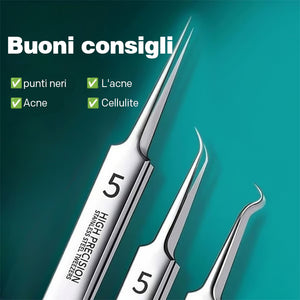 💥Set di pinzette professionali per la rimozione dei punti neri