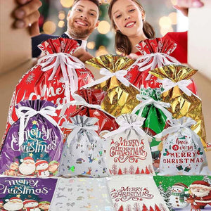 🎅🎁 Borsa regalo di Natale con coulisse