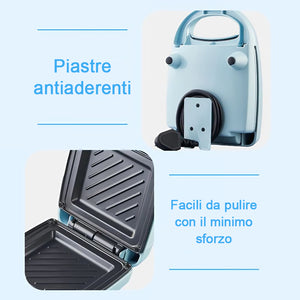 Piastra per sandwich multifunzione a riscaldamento rapido