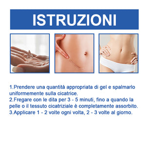 Crema riparatrice per cicatrici