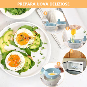 🔥 🥰🥚Cottura a vapore per uova al microonde