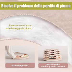 👕Tasca sospesa salvaspazio con cerniera autocomprimibile
