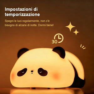 Simpatica luce notturna a forma di panda, decorazione per la camera da letto