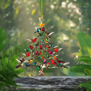 🔥🐦🎄Decorazione natalizia a forma di colibrì✨