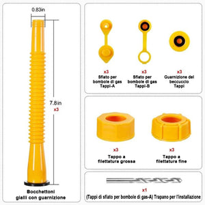 Beccuccio di ricambio migliorato per bombolette di gas