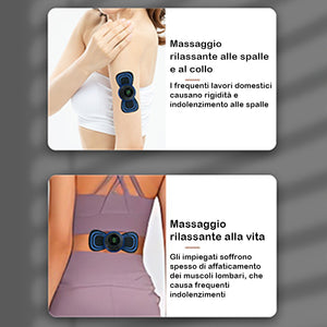 Mini massaggiatore portatile per spalle, collo e vita