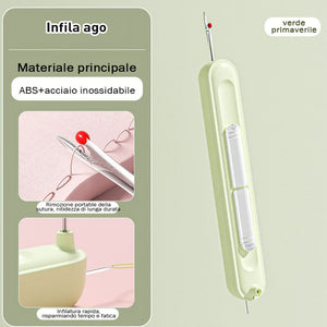 Infila ago e avvolgitore 2 in 1