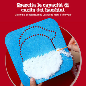 Kit di ricamo natalizio fai da te