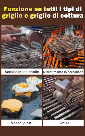 Spazzola per griglia in acciaio inossidabile