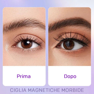 Ciglia magnetiche riutilizzabili con applicatore