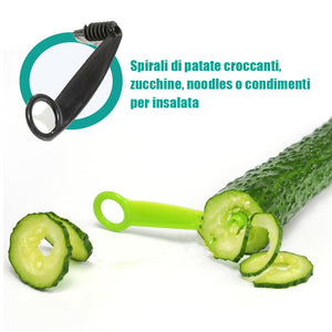 Utensili da cucina a spirale e a V