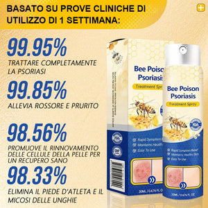 Spray per la psoriasi al veleno d'api