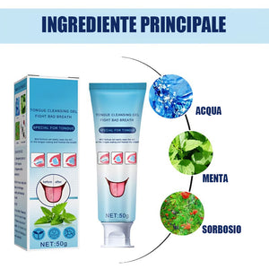 Kit gel detergente probiotico per la lingua
