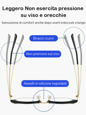 Occhiali presbiti anti-blu ultraleggeri
