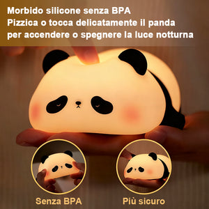 Simpatica luce notturna a forma di panda, decorazione per la camera da letto