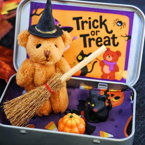 🎃🧸Scatola regalo con grazioso orsetto di Halloween🌟👻