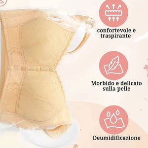 Nuovo reggiseno traspirante elastico con chiusura frontale per anziani