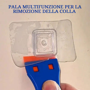 Pala multifunzionale per rimozione colla