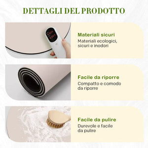 🦚 Tappetino antiscivolo a forma di pavone ad asciugatura rapida