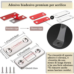 Fermaporta magnetici invisibili ultrasottili