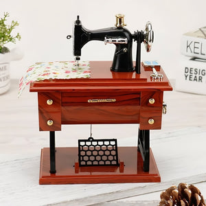 Carillon con design retrò a forma di macchina da cucire 🎶
