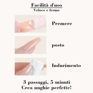 Set di colla solida magica per unghie Set manicure 3 in 1