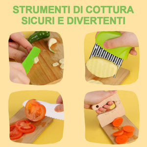 Utensili da cucina sicuri per i bambini