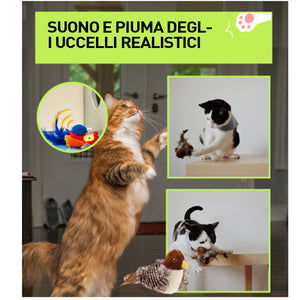 Giocattolo per animali domestici simulato a forma di uccello