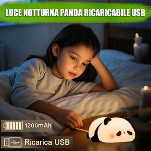 Simpatica luce notturna a forma di panda, decorazione per la camera da letto