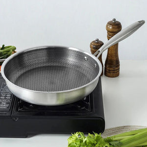 👨‍🍳 La padella antiaderente in acciaio inox che gli chef Michelin giurano! 5 volte più resistente🍳 (niente più uova bruciate!)