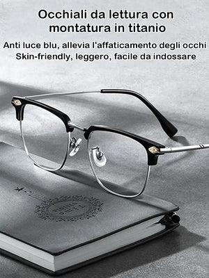 Occhiali presbiti anti-blu ultraleggeri