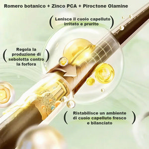 Shampoo liscio e brillante al rosmarino - Formula senza solfati per tutti i tipi di capelli
