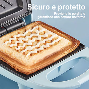 Piastra per sandwich multifunzione a riscaldamento rapido