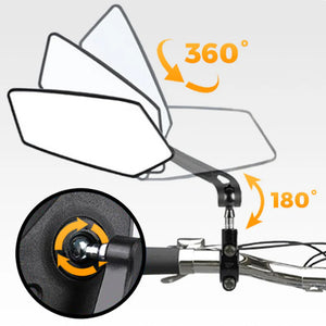 Specchietto retrovisore girevole e regolabile a 360° per bicicletta