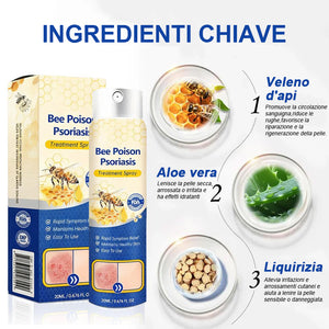 Spray per la psoriasi al veleno d'api