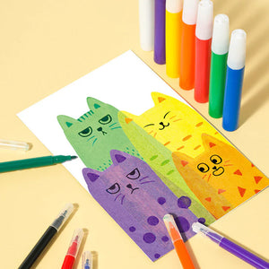 Set di cartoline creative Rainbow Scratch Art per bambini