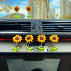 Decorazioni floreali in auto