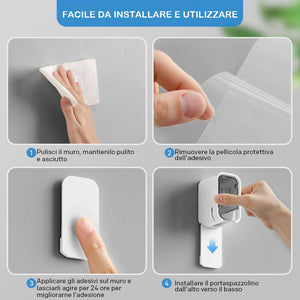 Scatola portaspazzolino antipolvere da 2 pezzi
