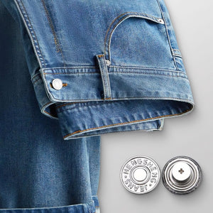 Set di bottoni per jeans staccabili senza cuciture