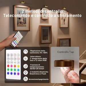 Lampada magnetica per quadri, 13 modalità di illuminazione