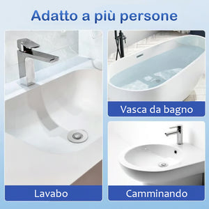 Tappo per lavandino pop-up 2 in 1 per il bagno