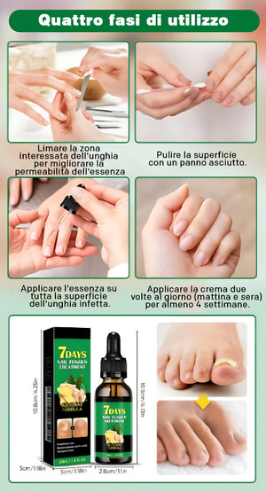 Soluzione per la cura delle unghie allo zenzero