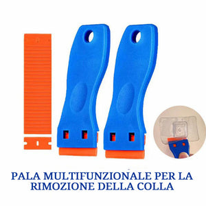 Pala multifunzionale per rimozione colla