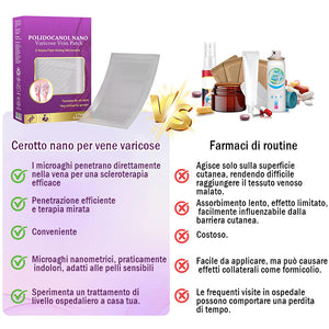 Cerotti per il corpo (per vene varicose, capillari e gonfiore alle gambe)
