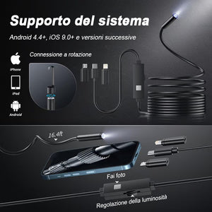 🔎Telecamera endoscopica remota plug and play