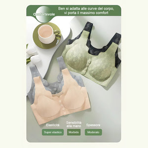Reggiseno comodo e pratico con abbottonatura frontale